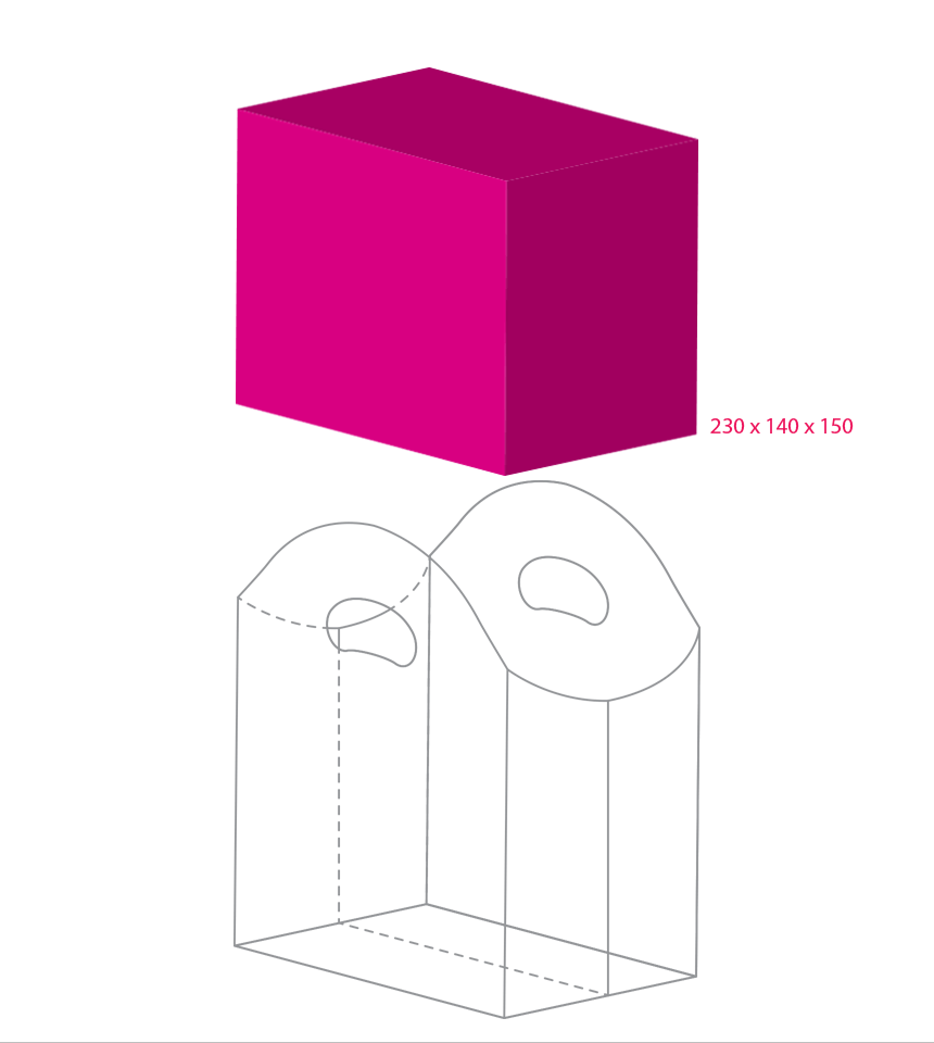 HDPE(カシャカシャ) テイクアウト袋に入るサイズ gif